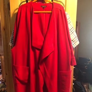 Lane Bryant swing coat in red 22/24